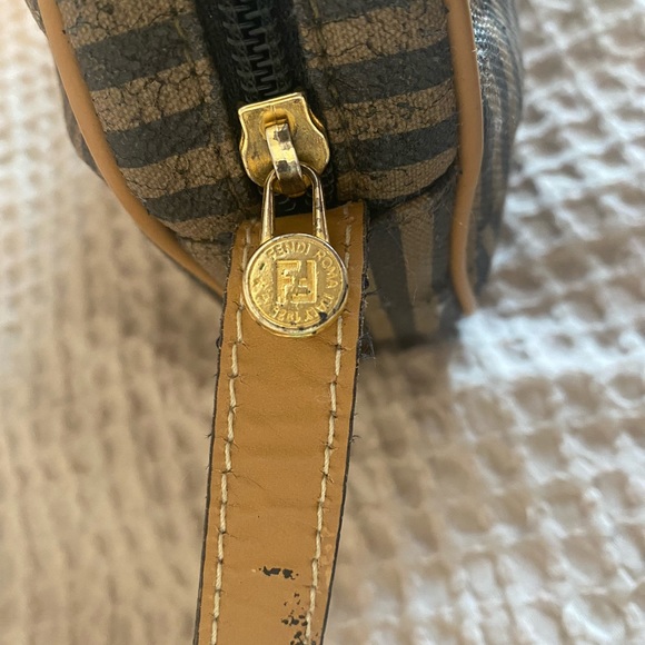 Fendi Vintage Pequin Stripe Round Crossbody Bag with Dust Bag - Picture 6 of 13